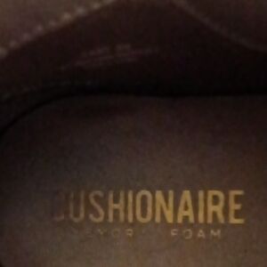 Memory Foam Cushionaire Women's Brown Ankle Boots